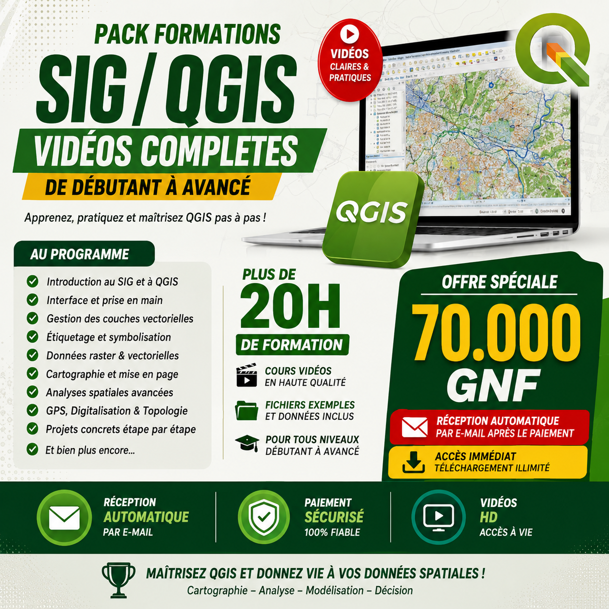Formation complète en SIG/QGIS